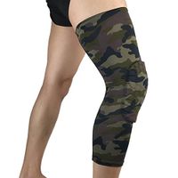 TOPCHANCES Strengthen Knee Pads Basketball Leg Knee Sleeve Elastic Compression for Runners & Jumpers Knee, Arthritis Pain, Basketball, Soccer, Lifting, Running, Sports, Men, Women (Camouflage L)