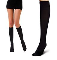 Noppor Knee High Miracle Elastic Socks Anti-fatigue Compression Stockings for Slimming Legs Energize Tired,achy Legs&feet (XL)