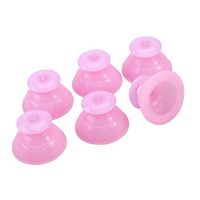 ROSENICE Silicone Body Massage Vacuum Cups Set of 6 Pain Relief Stress Reduction Pink
