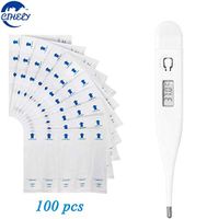 Digital Body Thermometer CIHELY Oral/Armpit Thermometer LCD Display Fast Reading Thermometer with 100 Pack Disposable Probe Covers for Adults, Children, Baby（1 Pack + 100 Covers）