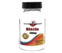 No Flush Niacin 500mg * 200 Capsules 100% Natural - by EarhNaturalSupplements