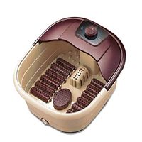 Luxury Foot Spa Bath Massager Bub with Infrared Heat Heated Foot Soak + 12 Rolling Massage Wheels