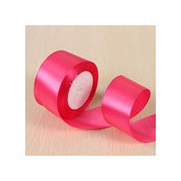 White Pink Black Blue Red Green Purple Yellow Satin Ribbons Christmas Halloween Wedding Birthday Party Gift Box Wrapping Ribbons,27 Rose Red,6Mm