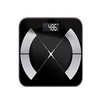 GYZ Body Fat Scale Free APP Smart Body Fat Scale Bluetooth Digital Bathroom Scale BMI Scale Body Composition Display Accurate Health Indicators /+-+/ (Color : Black)