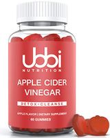Apple Cider Vinegar Gummy Vitamins by Ubbi Nutrition from The Mother - Immune Support, Detox & Cleanse (Gluten Free, Vegetarian, Vitamin B6 & B12, Pomegranate, Beetroot ACV) Better Than Capsules