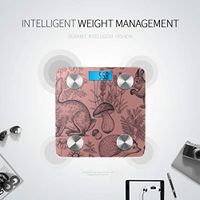 Bluetooth Weight Scale Bluetooth Cartoon Mushroom Mountain Forest Scale Bmi Body Fat Composition Monitor Analyzer with Smartphone App for Body Management-396 Lbs