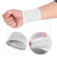 Zerone Bamboo Charcoal Compression Wristband, Wrist Sweatbands Fitness Gym Sport Support for Carpal Tunnel Pain Relief, Arthritis, Tendonitis and Tennis