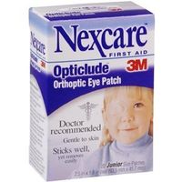 3M OPTICLUDE EYE PATCH JR 1537 Box of 20 2.5" x 1.5" oval patch
