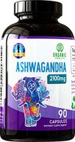 Organic Health Ashwagandha Anti-Anxiety Supplement 2100 mg - 90 Capsules of Organic Ashwagandha Root Extract for Stress Relief & Mood Support – Fast-Absorbed Supplements for Men & Women