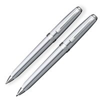 Sheaffer Prelude Brushed Chrome /Nickel Trim .7mm Pen & Pencil Set - SH-340-9