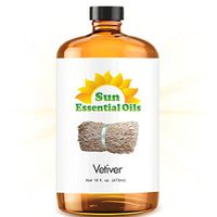Vetiver Essential Oil (Huge 16oz Bottle) Bulk Vetiver Oil - 16 Ounce