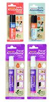 Set of 4 Roll-On and Pump Essential Oil Bottles - Tea Tree, Peppermint, Sweet Almond, Lavender - Aroma Guru (4 Pack)
