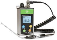 GLA M900 Veterinary Cattle Rectal Thermometer Smaller, Lighter. Fast, Accurate Temps in 8-15 Secs. Big, Back-Lit LCD. Rechargeable. Built for Dairies & Feedlots. (Angled, 3.0 Inch)