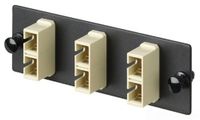 Panduit FAP6WAQDSCZ Multi-Mode 6-Port Fiber Adapter Panel with Zirconia Ceramic Split Sleeve, Aqua