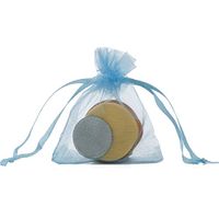 100 Pcs 4x6 Inches Sky Blue Sheer Organza Gift Bags with Drawstring Bulk,Wedding Party Christmas Favor Baby Shower Bags,Small Mesh Jewelry Wrap Pouches,Cookies Chocolate Candy Bag for Kids Birthday