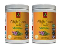 Immune System Powder - Alfalfa Organic Grass Powder - Pure and Potent Ingredients - Alfalfa Leaf Bulk - 2 Cans 16 OZ (112 Servings)