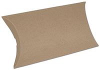 Kraft Pillow Boxes, 7 x 5 1/2 x 2" (250 Boxes) - BOWS-255-070502-8