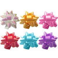 Toyvian Star Lace Ribbon Wrapping Gift Box Decoration 70pcs