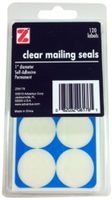 ADVANTUS Self Adhesive Clear Mailing Seals, 1 Inch in Diameter, Circle Shaped, 120 Labels (Z06176)
