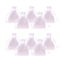 PH PandaHall 100 Pcs 4x6 Inch White Drawstring Organza Gift Bags Wedding Party Candy Favor Bags Jewelry Pouches Wrap