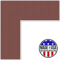 16x20 Terra-cotta / Cognac Custom Mat for Picture Frame with 12x16 opening size (Mat Only, Frame NOT Included)