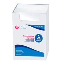 Tracheostomy Sponge 4x4 12 Ply, Ster 2's - 6/50/Cs 4612