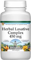 Herbal Laxative Complex - Buckthorn, Couchgrass, Red Clover and More - 450 mg (100 Capsules, ZIN: 512543)