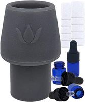 CPAP Infusion Adapter for Essential Oils - Universal Fit with Every Machine, Hose & Mask - Includes 10 Refill Pads, 3 2ml Blue Dropper Oil Bottles & Supplies