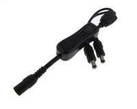 (1-2) 5.5mm x 2.1mm 5.5/2.1 DC Power Male to Female Extension Cable w/ Switch