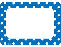Teacher Created Resources Blue Polka Dots Name Tags/Labels (5585)