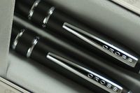 Cross Stratford Matte Satin Black, Cross Signature Mid Band and Spring Loaded Clips Ball Pen and 0.7mm Pencil