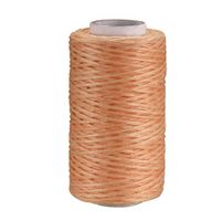 uxcell 55 Yards 150D/1mm Leather Sewing Thread, Waxed Thread, Hand Stitching Thread for Hand Sewing Leather and Bookbinding(Light Brown)