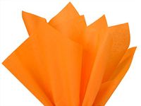 200 Gift Grade Tissue Paper Sheets - 15" x 20" Soft fold Packed Bulk Buy!!! Choose Color (Tangerine)