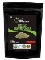 Organic Brahmi Bacopa Monnieri Powder - 1 lb ozĬ gm USDA, Ayurvedic Herb Hair Growth and Brain Function,Capsules Alternative,Resealable Pouch,Value Pack of a Pound,16 Ounce