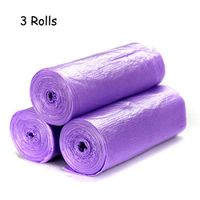 Glad Small Trash Bags Wastebasket Bio Degradable Recycling Garbage Bags Disposable Garbage Bags Eco Friendly Recycable Countertop Trash Bags Recycle Garbage Bags 48 Gallon Garbage (3 Rolls Purple)