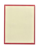 Red Border Stationery Paper - 100 Count