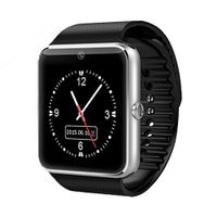 GT08 Bluetooth GT08 Smart Wrist Watch Phone Camera Support Sim Card Smart Health Watch for Android Samsung HTC iOS Apple iPhone Smartphone - Silver