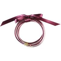 XKSIKjian's Gift Wrapping Supplies, 5-Layer Women Glitter Ribbon Bangle Bracelet Wristband Hoop Jewelry Wedding Festival Birthday Party DIY Gift Wrap Decor - Purple