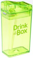 Precidio Design 1908GR Drink in the Box Eco-Friendly Reusable Drink and Juice Box Container, 8oz (Green)