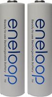 Newest Version Panasonic Blue - Light Blue Eneloop 4th Generation 10 Pack AA NiMH Pre-Charged Rechargeable 2100 Times Batteries - Bulk