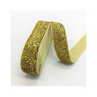 3 Yards 3/4"(20mm) Velvet Ribbon Wedding Party Decoration Handmade Ribbon Gift Wrapping Hair Bowknot DIY Christmas Ribbon,Glitter Golden