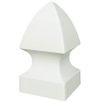 Outdoor Essentials Vinyl Gothic Fence Post Cap (White), 5 in. x 5 in.