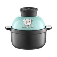 Home big wrist Casserole Ceramic Pot Earthen Pot Small Stone Pot Small Casserole Children's Food Supplement Household Open Flame Gas Hot Milk Gift Mini Cartoon Home & Kitchen (Color : Pink, Size : 600