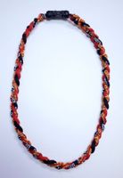 20" Energy Necklace in Black and Red Color