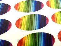Minilabel Pack Of 48 Rainbow Colour Seals , 40X20mm Oval Seal Labels, Stickers For Gift Wrapping, Presents, Envelopes, Bags Or Cards