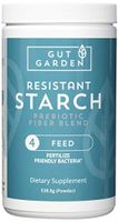 Gut Garden Resistant Starch Prebiotic Fiber Blend - Promotes Healthy Bacteria with Glucomannan, Inulin, Larch Arabinogalactan, Acacia Senegal and Raw Unmodified Potato Starch (30 Servings)
