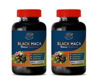Energy Booster Supplements - Black MACA 1000 Mg - Dietary Supplement - maca Extract Capsules - 2 Bottles 180 Vegetable Capsules