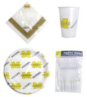 Michigan Wolverines Official NCAA Dinner Plate Set by Duck House