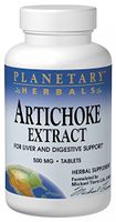 Artichoke Extract 500mg Planetary Herbals 60 Tabs
