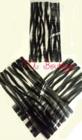 100ct Black"Zebra Stripes" 4x2x9" Medium Cello Cellophane Party Treat Food Snack Bags